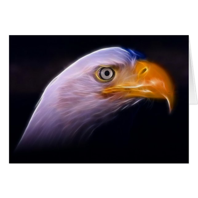 Eagle calvo patriótico americano, símbolo nacional (Anverso (Horizontal))