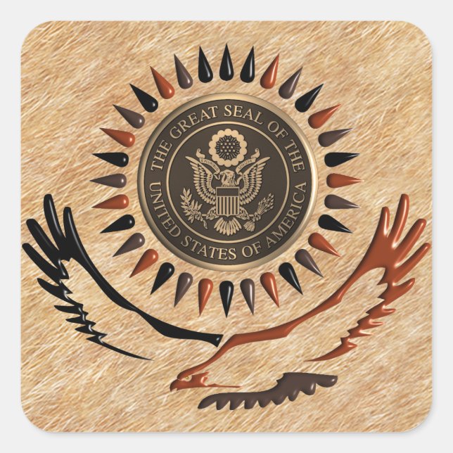 EAGLE DE SELLO DE BRONCE AMERICANO (Anverso)