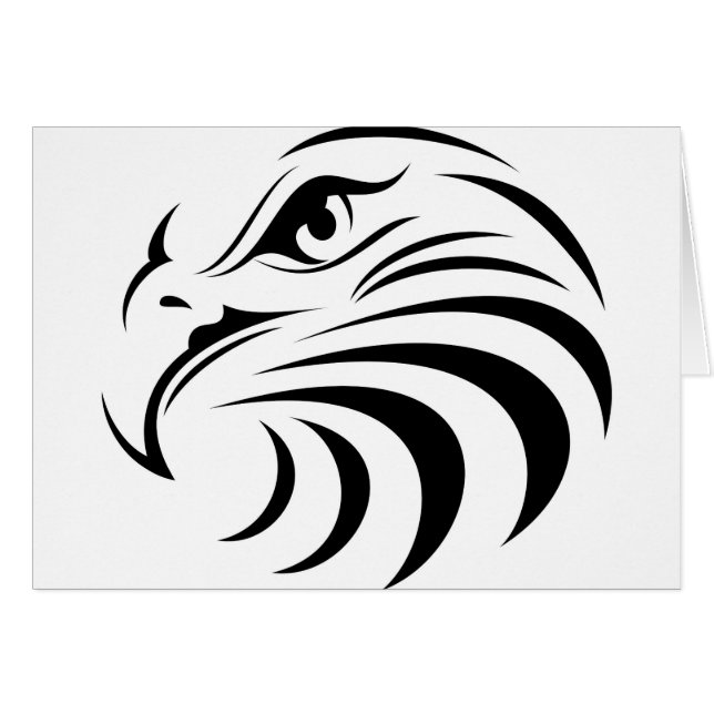 Eagle hace frente a la silueta (Anverso (Horizontal))
