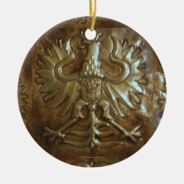 EAGLE NACIONAL POLACO CON EL ORNAMENTO DE LA (Frente)