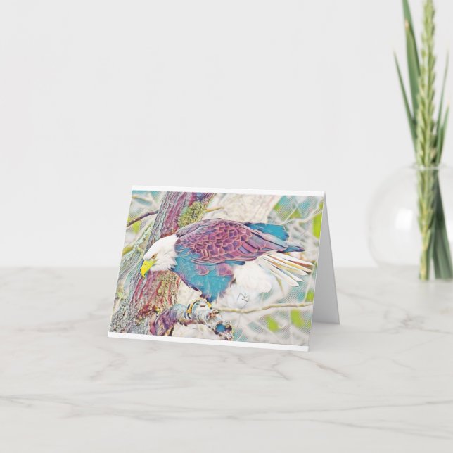 Eagle Notecard Blank Inside (Anverso)