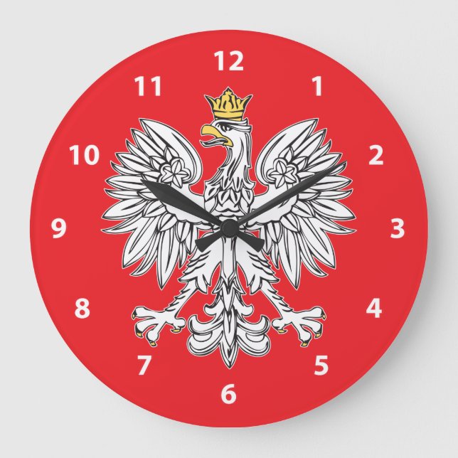Eagle polaco con el reloj de pared de la corona (Anverso)