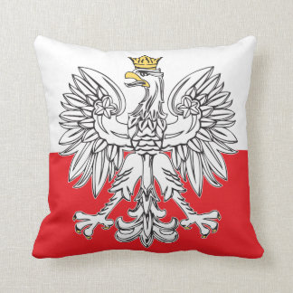 Eagle polaco con la almohada de la corona del oro