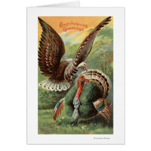 Eagle que ataca una Turquía