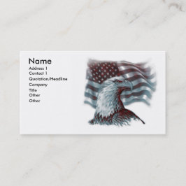 Eagle rojo - tarjetas de visita patrióticas