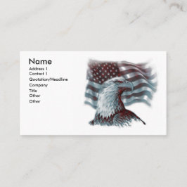 Eagle rojo - tarjetas de visita patrióticas