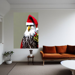 Eagle Santa Claus | Poster de arte de IA