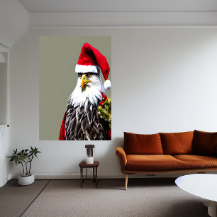 Eagle Santa Claus Poster de arte de IA