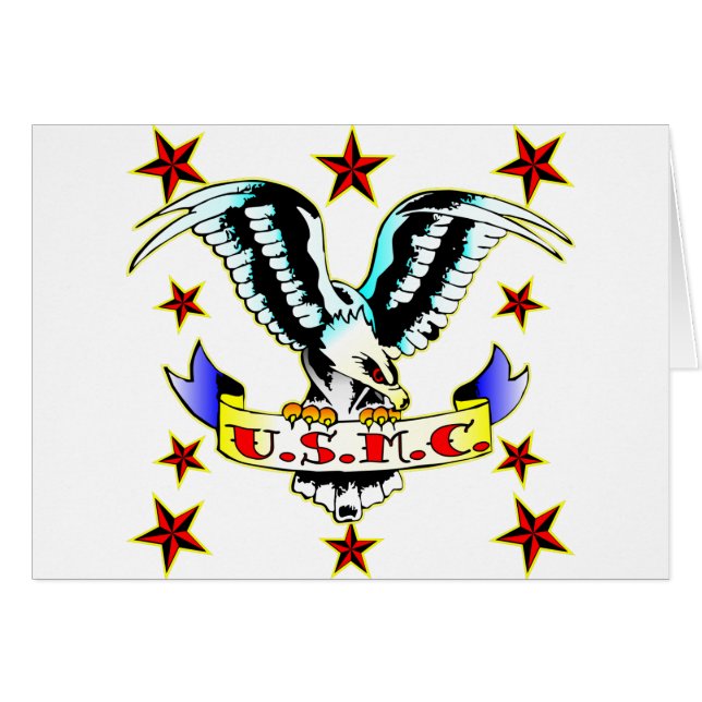 Eagle Tattoo 2 de la vieja escuela de EE.UU. (Anverso (Horizontal))