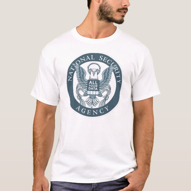 "Eagle tiene camiseta de todos sus datos" - blanco (Anverso)