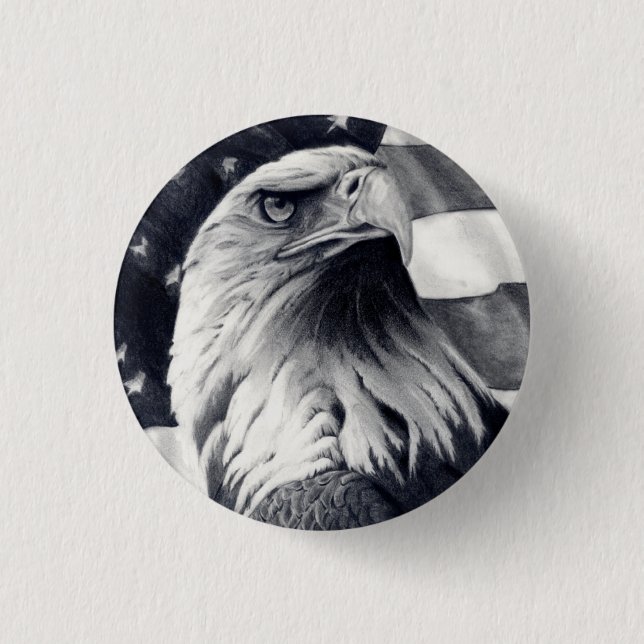 Eagle y botón de la bandera (Anverso)