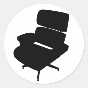 Eames Lounge Chair Pegatina