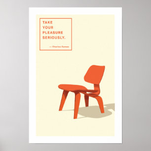 Eames moldeó la impresión de la silla de la madera