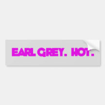 Earl Gray. Rosa fuerte. Pegatina rectangular