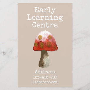 Early Learning Centre Daycare mushroom Flyer