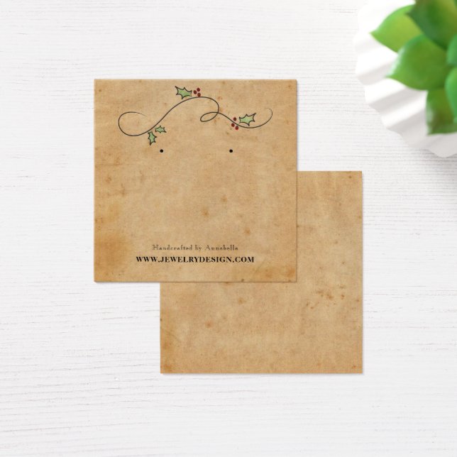 Earring Holder Christmas Holiday Custom Jewelry (Escritorio)