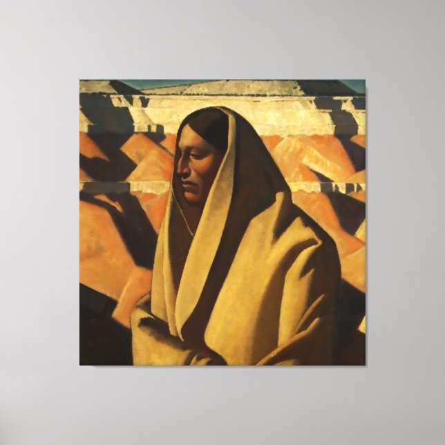 "Earth Knower" Arte Occidental por Maynard Dixon (Anverso)