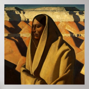 "Earth Knower" Arte Occidental por Maynard Dixon