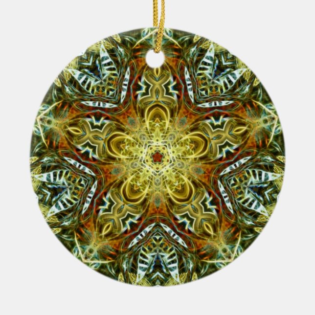 Earthania Star : Ornamento de arte geométrico (Frente)