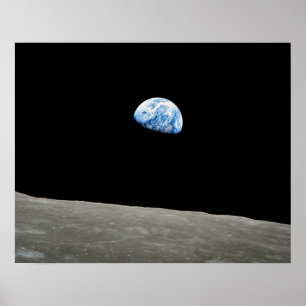 Earthrise 16"" impresión x20