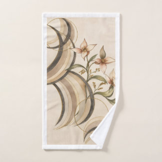Earthy Abstract Floral & Calligraphy Lines Art Pri