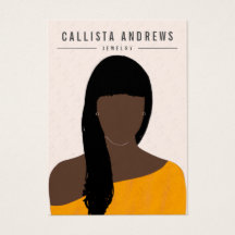 Earthy Boho Black Long Hair Chica Earl Display