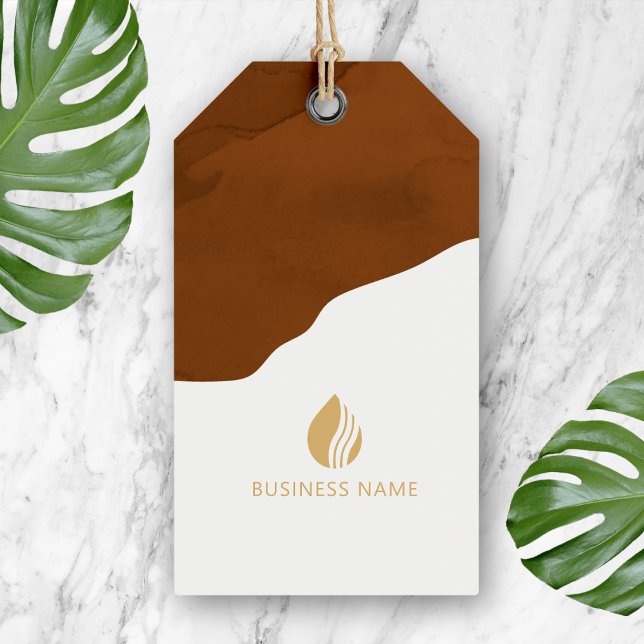 Earthy Boho Clothing Logo Etiqueta de colgado (Subido por el creador)
