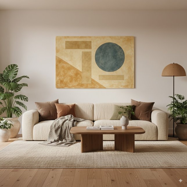 Earthy Boho Resumen Formas geométricas Arte mural (Subido por el creador)