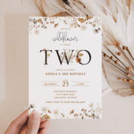 Earthy Wildflower Invitación de cumpleaños