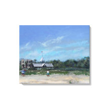 East Beach, Isla St. Simons, GA - Impresión de lie
