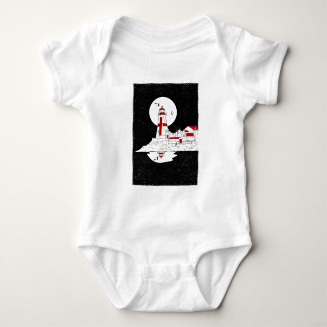 East Quoddy Head Lighthouse amazon de camisa plana (Anverso)