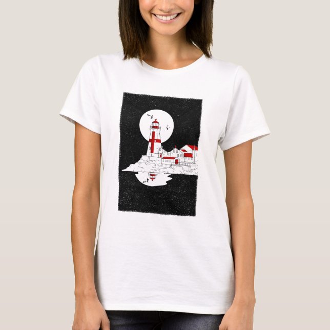 East Quoddy Head Lighthouse amazon de camisa plana (Anverso)