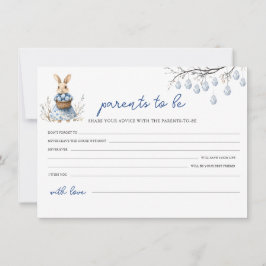 Easter Baby Shower Advice para la tarjeta de padre