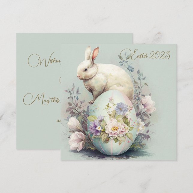 Easter Bunny Florals (Anverso / Reverso)