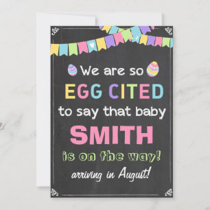Easter Eggiting Pregancy Revelan Invitación