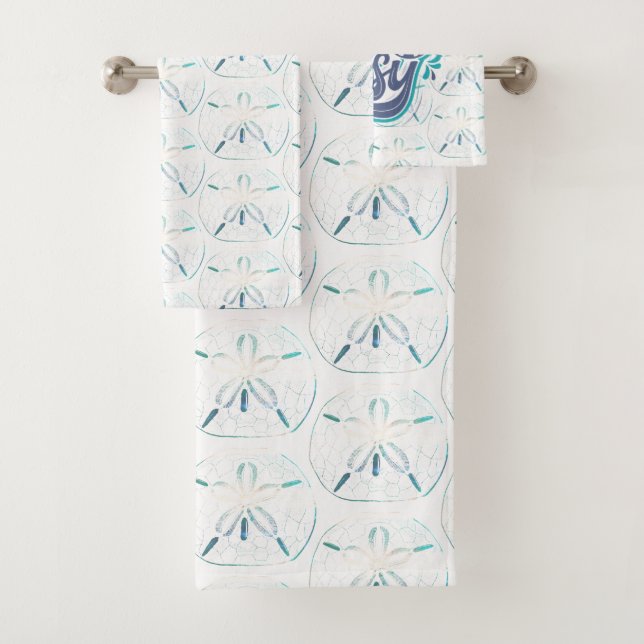 Easy Beach Watercolor Sand Dollar  (In situ)