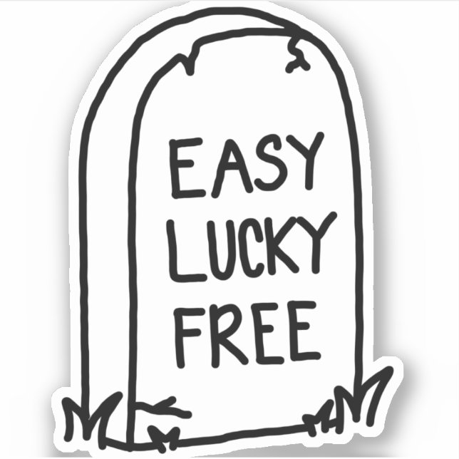 Easy Lucky Free Pegatina (Anverso)