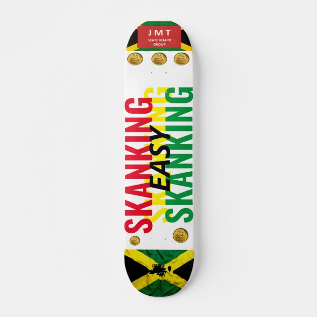 EASY SKANKING (JAM) (JMT) 7 3/4" Tabla de skate (Anverso )