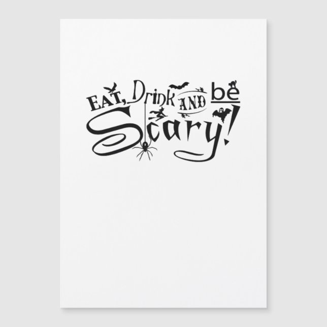 Eat Drink And Be Scary Casual Simple (Anverso)