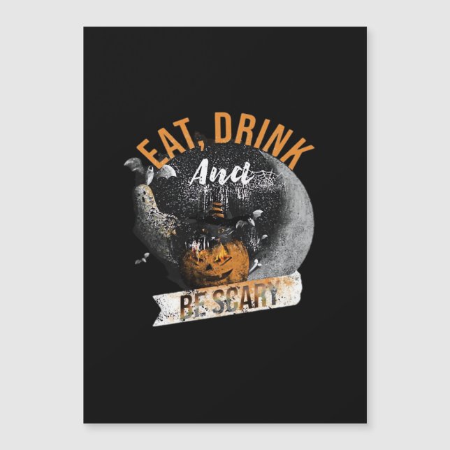Eat Drink And Be Scary Retro Classic (Anverso)