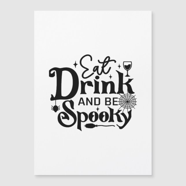 Eat Drink And Be Spooky Retro Classic (Anverso)