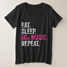 Eat Sleep 80 Music Repeat T-Shirt