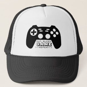 Eat Sleep Game Repetir sombrero de camionero diver