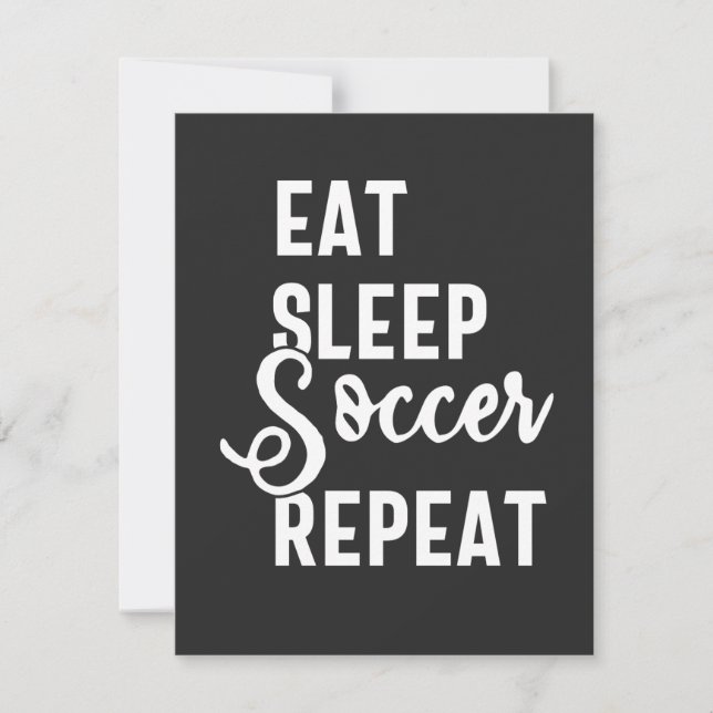 eat sleep soccer repeat (Anverso)