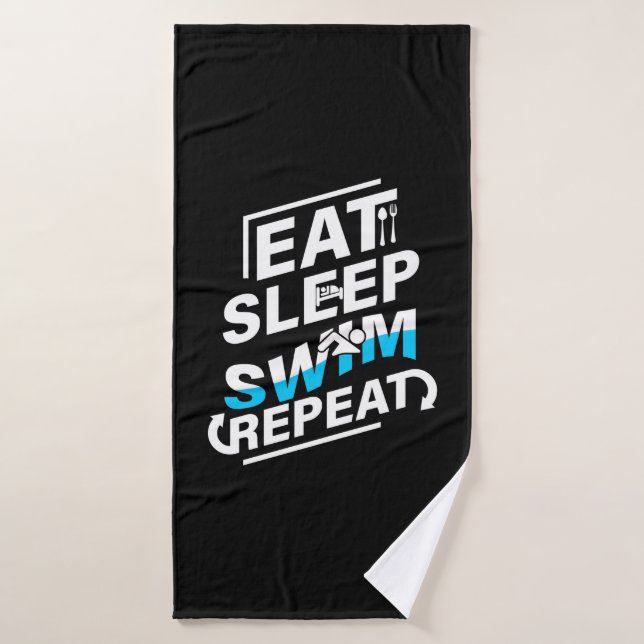 Eat Sleep Swim (Toalla de baño)