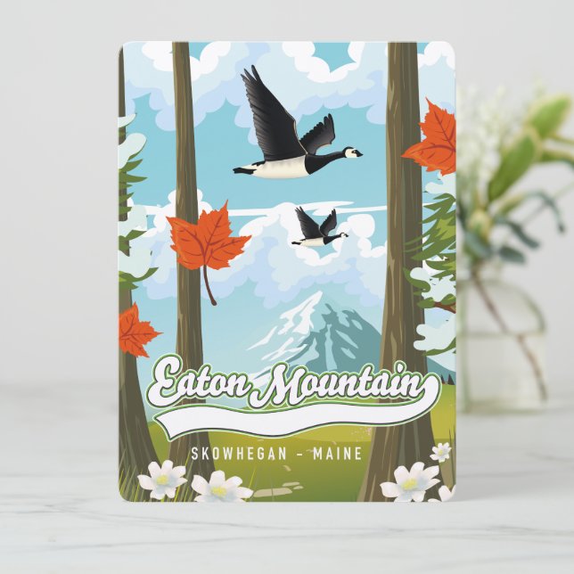 Eaton Mountain Skowhegan, Maine (Anverso de pie)