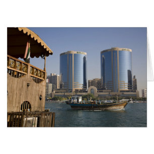 EAU, Dubai, Dubai Creek. Canal de cruceros Dhow