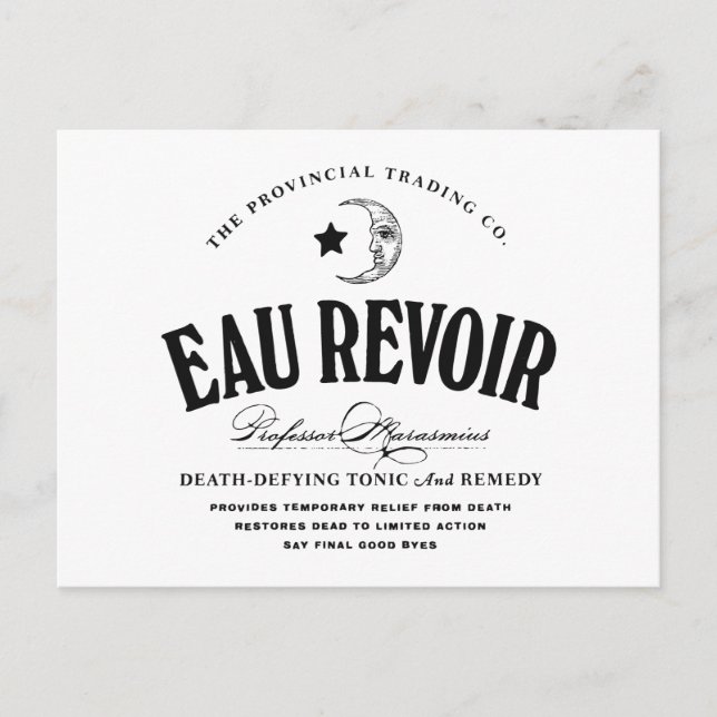 Eau Revoir - postal (Anverso)