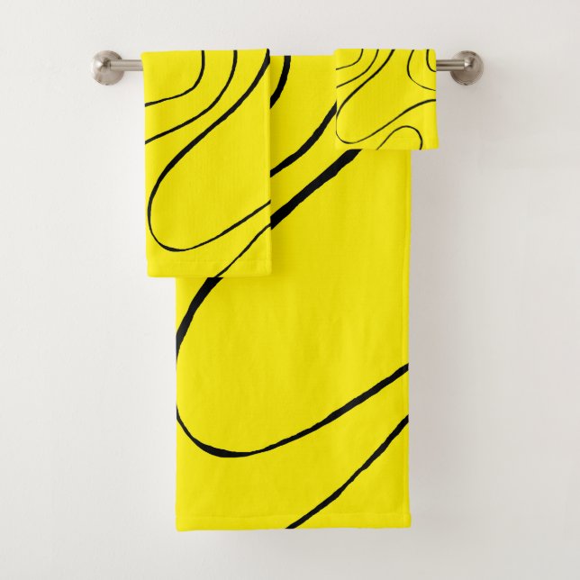 Ebb and Flow 2 en negro y amarillo (In situ)