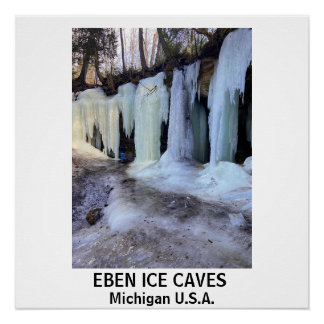 EBEN ICE CAVES Poster Glossy